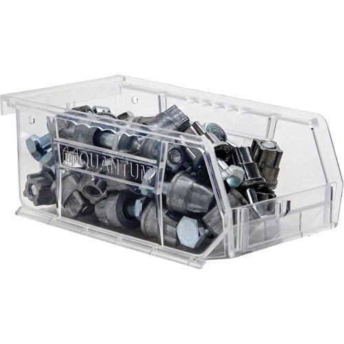 Crystal Clear Ultra Bins, 4-1/8" W x 3" H x 7-3/8" D, Clear WestPier