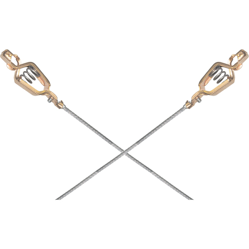 Light-Duty Bonding & Grounding Wire Assemblies - Two Alligator Clips WestPier
