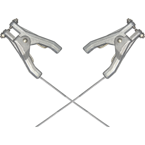 Heavy-Duty Bonding & Grounding Wire Assemblies - Two Hand Clamp Connectors WestPier