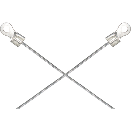 Assemblages l&eacute;gers de cables de masse et de mise &agrave; la terre - Deux raccordements a/borne d'extr&eacute;mit&eacute; de 1/4" WestPier