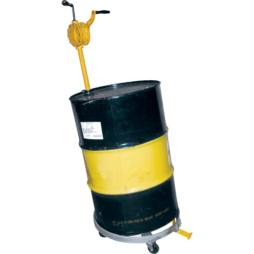 Tilting Drum Dollies, Steel, 900 lbs. Capacity, 23-1/2" Diameter, Hard Rubber Casters WestPier