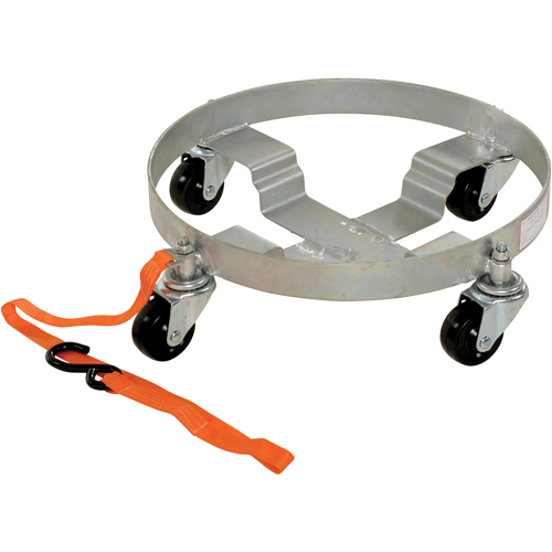 Multi-Tier Drum Dollies, Steel, 900 lbs. Capacity, 19" Diameter, Rubber Casters WestPier