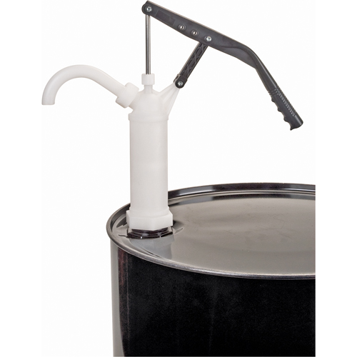 Pompe &agrave; baril de type levier, PTFE, 14 oz/course, Pour barils de 5-55 gal. WestPier