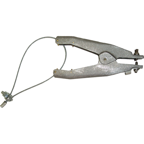 Prise de masse statique (s&eacute;rie GAT), Corps en Aluminium coul&eacute;, Pointe style cuvette en Laiton, 2 pointes style cuvette isol&eacute;es Configuration, 1-1/4" Ouverture max. WestPier