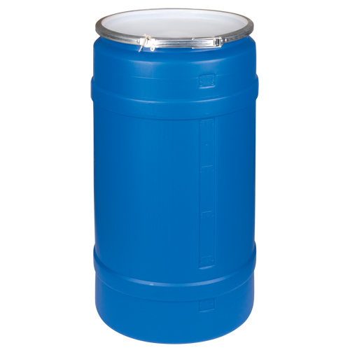 Polyethylene Drums, 30 US gal. (25 imp. Gal.), Open Top, Blue WestPier