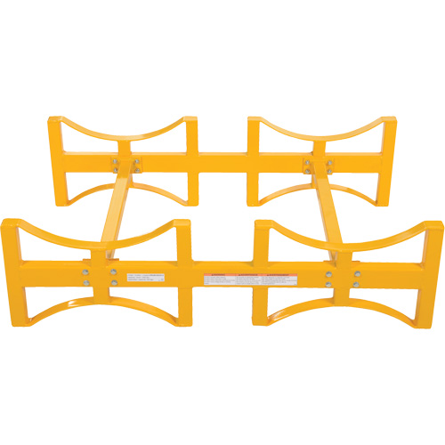Porte-barils empilable en acier, 2 barils, Capacit&eacute; de 1600 lb, 45-1/2" la x 29-7/8" p x 12-3/4" h WestPier