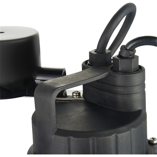 Thermoplastic Submersible Sump Pump, 2560 GPH, 115 V, 4.6 A, 1/3 HP WestPier