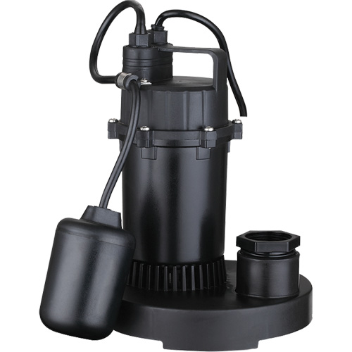 Pompe de puisard submersible thermoplastique, 2560 gal./h, 115 V, 4,6 A, 1/3 CV WestPier