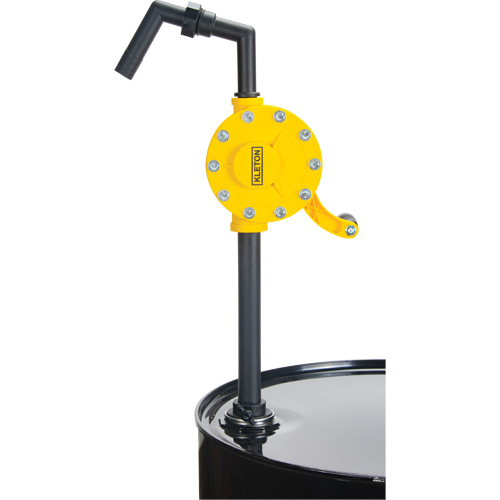 Pompe rotative pour baril, Polypropyl&egrave;ne, Pour capacit&eacute; 15 - 55 gal. US, 8 oz/course WestPier