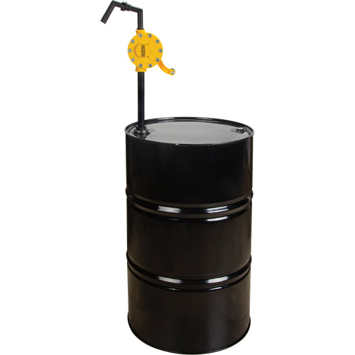 Pompe rotative pour baril, Polypropyl&egrave;ne, Pour capacit&eacute; 15 - 55 gal. US, 8 oz/course WestPier