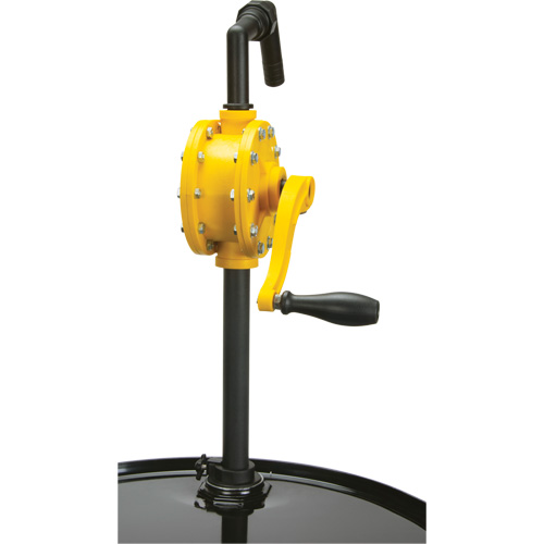 Pompe rotative pour baril, Polypropyl&egrave;ne, Pour capacit&eacute; 15 - 55 gal. US, 8 oz/course WestPier