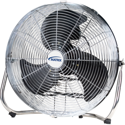 High-Velocity Floor Fan, Commercial, 3 Speed, 18" Diameter WestPier