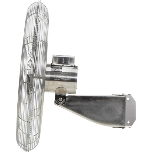 Ventilateurs en acier inoxydable lavables &agrave; grande eau pour service alimentaire, Industriel, 1 vitesses, Diam&egrave;tre de 20" WestPier