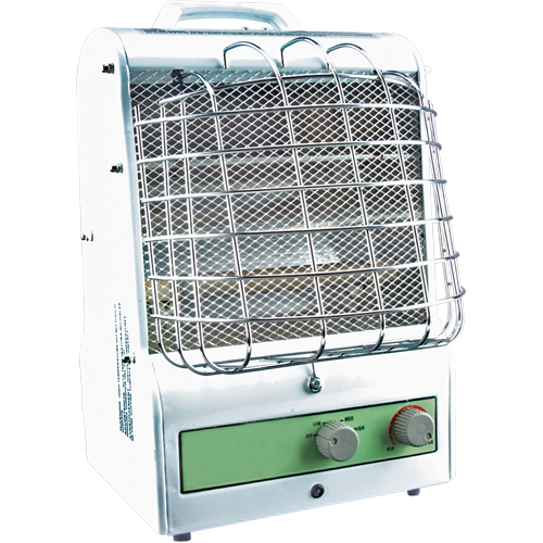 Portable Utility Heater, Fan/Radiant Heat, Electric, 5120 WestPier