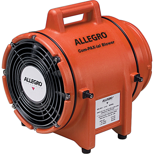 ALLEGRO INDUSTRIES 8" Plastic COM-PAX-IAL Blowers, 1/3 HP, 831 CFM WestPier