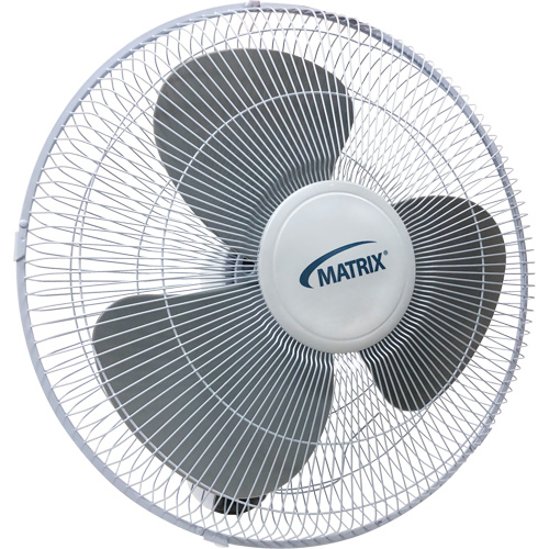 Wall Mount Oscillating Fan, Commercial, 16" Dia., 3 Speeds WestPier