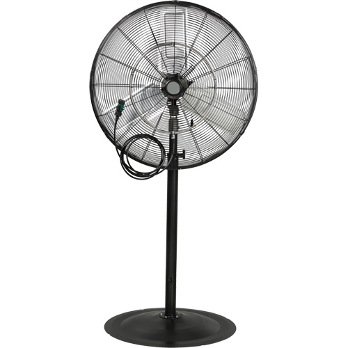 Ventilateur oscillant sur socle avec vaporisation &agrave; moteur &eacute;tanche &agrave; l'eau, Robuste, 3 Vitesses, Diam&egrave;tre de 30" WestPier
