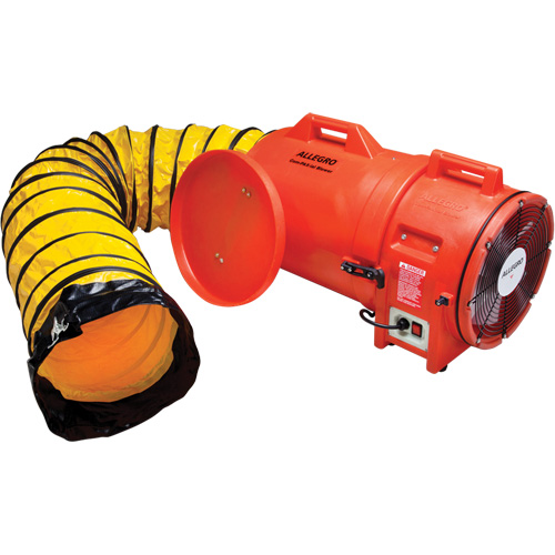 ALLEGRO INDUSTRIES Blower with Canister & Ducting, 1 HP, 1842 CFM WestPier