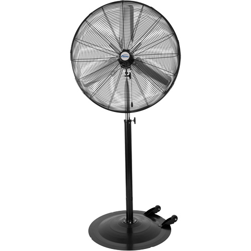 Oscillating Pedestal Fan with Casters, Industrial, 3 Speed, 30" Diameter WestPier