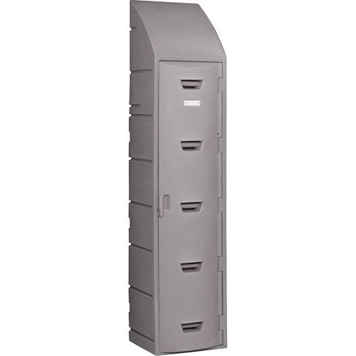 Locker, 15" x 18" x 73", Grey, Assembled WestPier