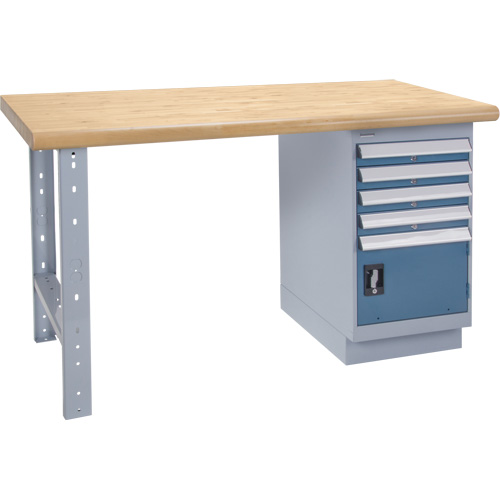 &eacute;tabli, Porte a/combinaison de tiroirs, Cap 2500 lb, 72" la x 36" p, 34" h WestPier
