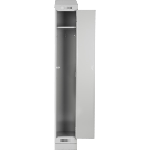 Clean Line Lockers, 3 -tier, Bank of 4, 48" x 18" x 78", Steel, Charcoal, Rivet (Assembled) WestPier