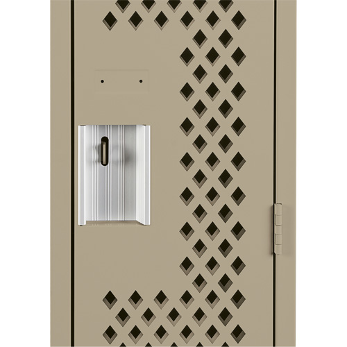 Clean Line Lockers, 12" x 15" x 72", Steel, Beige, Rivet (Assembled), Perforated WestPier