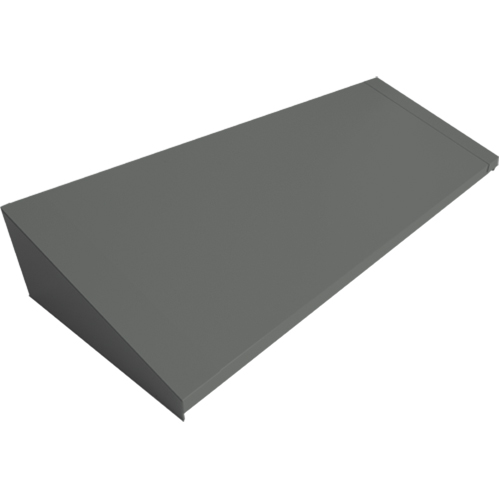 Dessus inclin&eacute; pour casiers robustes enti&egrave;rement soud&eacute; Concorde, Bloc de 4, 18" p x 48" la x 6" ha, Acier WestPier