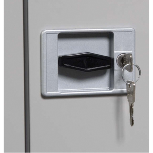 Armoires de rangement Hi-Boy profondes, Acier, 4 Tablettes, 72" h x 36" la x 24" P, Charbon WestPier