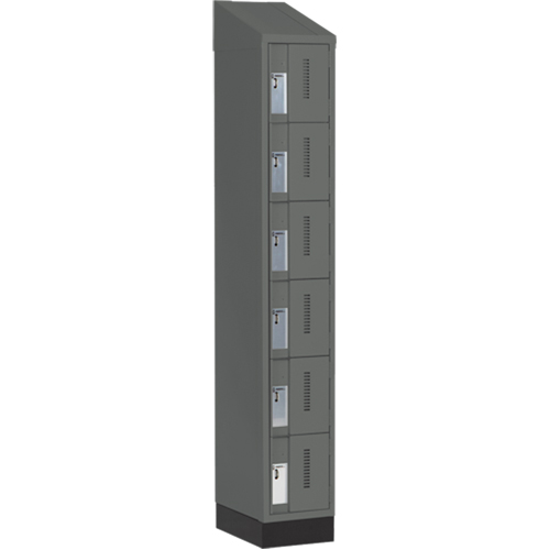 Casiers robustes Concorde, 6 niveaux, 12" x 18" x 82", Acier, Charbon, Soud&eacute; (assembl&eacute;) WestPier
