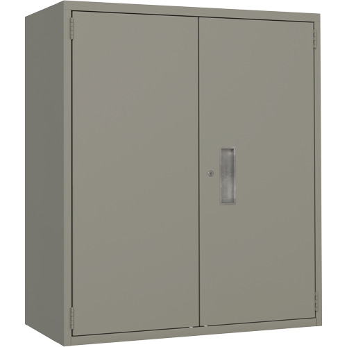 Armoire de rangement Lo-Boy, Acier, 2 Tablettes, 40" h x 36" la x 18" P, Gris WestPier