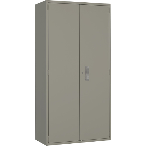 Armoire de rangements combin&eacute;s, Acier, 6 Tablettes, 72" h x 36" la x 18" P, Gris WestPier