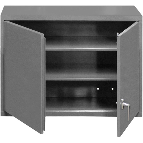 Armoire murale, 27" h x 29-7/8" la x 13-11/16" p, 2 tablettes, Acier, Gris WestPier