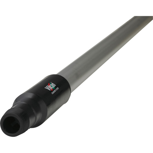 Transport Line Handle, Aluminum/Polypropylene, Ergonomic, Euro Threaded Tip, 1-1/4" Diameter, 59" Length WestPier
