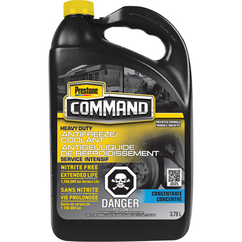 Liquide de refroidissement/antigel concentr&eacute; sans nitrate robuste longue dur&eacute;e pour service lourd Command, 3,78 L, Cruche WestPier