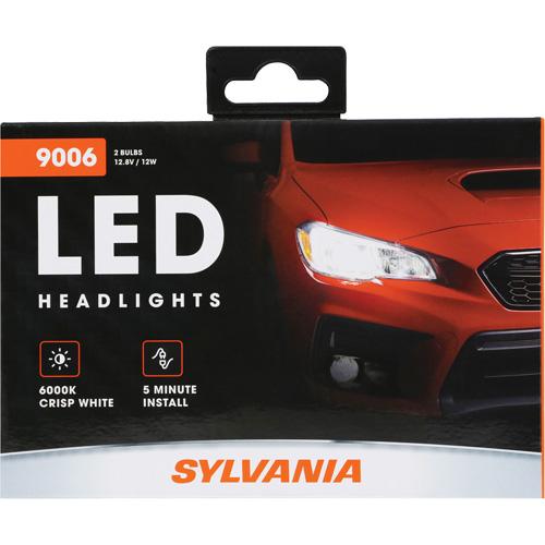 9006 Headlight Bulb, LED, 13.2 W/17 W, White WestPier