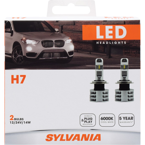 H7 Headlight Bulb, LED, 13.2 W/17 W, White WestPier