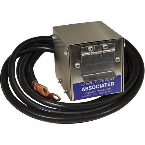 Boîte de douille polaris&eacute;e en acier inoxydable &agrave; brancher pour mod&egrave;le 6139, 4 AWG, C&acirc;ble 5' WestPier