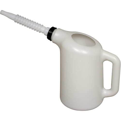 Distributeur dhuile avec bec blanc, Plastique, Capacit&eacute; de 6 pintes WestPier