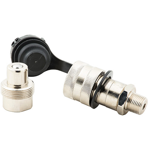 Coupler High Flow Set, Steel, 3/8", Female NPTF/Male NPTF, 10000 PSI WestPier