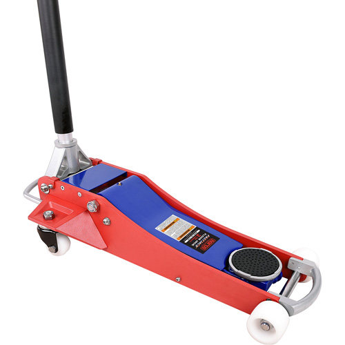 Floor Jack, 3 Ton(s) Capacity, 3" Lowered, 19-3/4" Raised, Manual Hydraulic WestPier