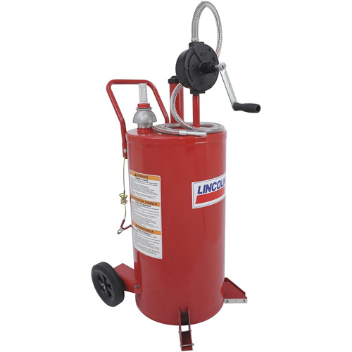25-Gallon Steel Fuel Caddy with 2-Way Rotary Pump WestPier