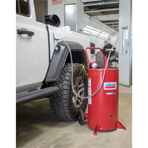 25-Gallon Steel Fuel Caddy with 2-Way Rotary Pump WestPier