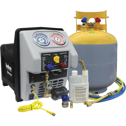 Twin Turbo Refrigerant Recovery System with 50 Lb DOT Tank WestPier