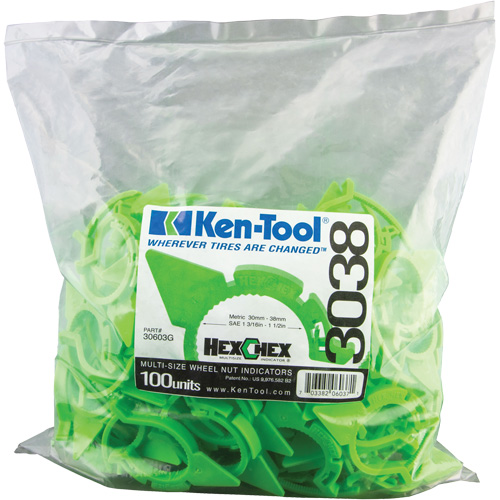 HexChex Multi-Size Loose Wheel Nut Indicator WestPier