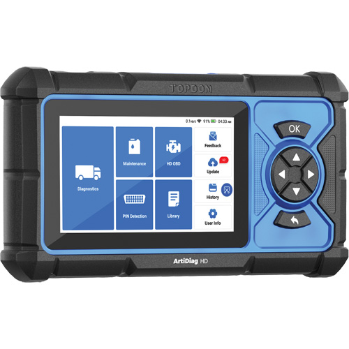 Outil de diagnostic robuste 5" ArtiDiag HD avec fonctions d'entretien WestPier