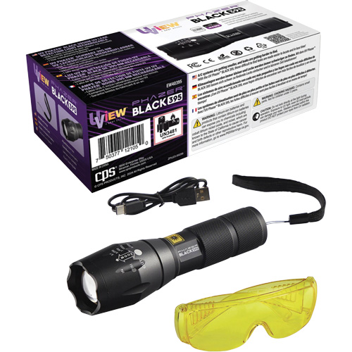 Lampe UV rechargeable pour la d&eacute;tection des fuites UView Phazer BLACK 395 WestPier