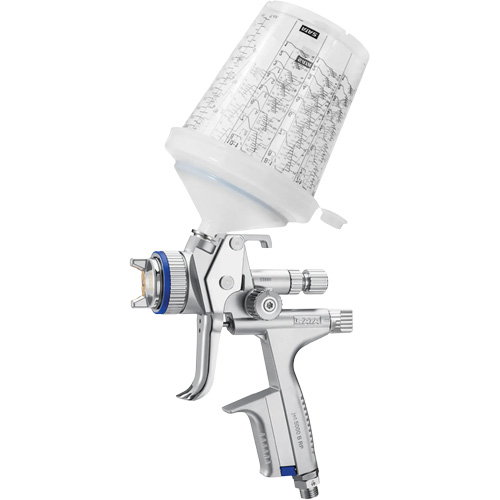 5000 B RP Nozzle 1.3 RPS Paint Spray Gun with Multi-Purpose Cup, 1/4" NPT Air Inlet, 10.24 CFM, 0.3 L/0.6 L/0.9 L Capacity, 0.17 PSI WestPier