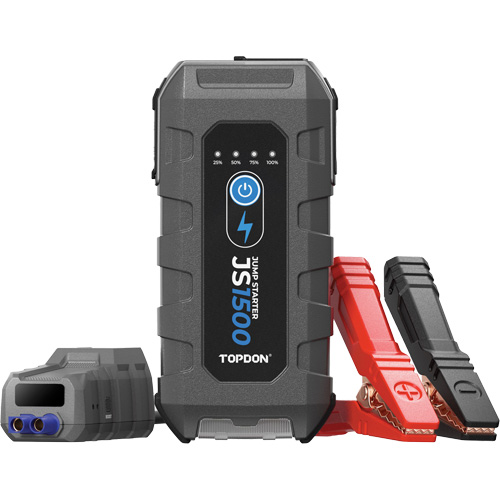 D&eacute;marreur d'appoint, survolteur, banque d'alimentation et lampe de poche JumpSurge1500 WestPier