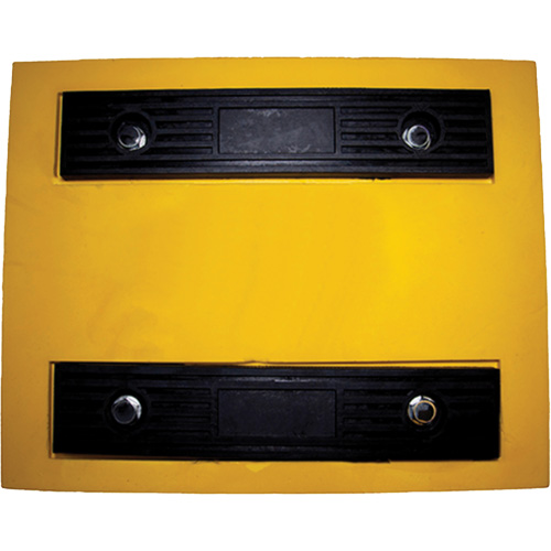 Wheel Chock, Polyurethane, Yellow, 15-1/4" W x 12-1/8" D x 10-3/4" H WestPier